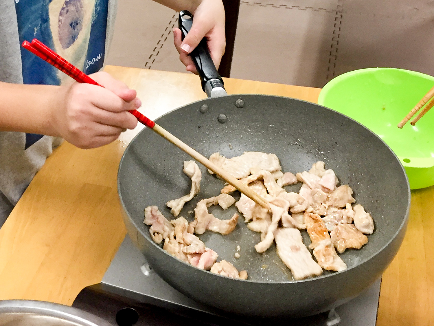 調理体験写真
